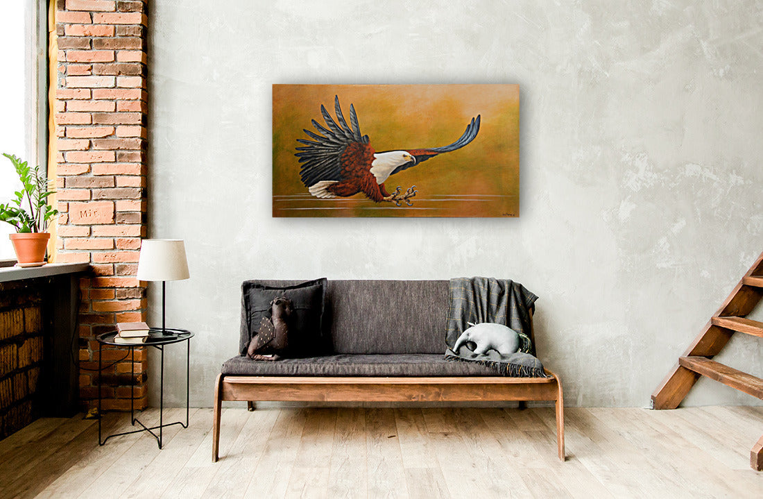 African Fish Eagle - Action Perfection - Limited Edition Canvas Print