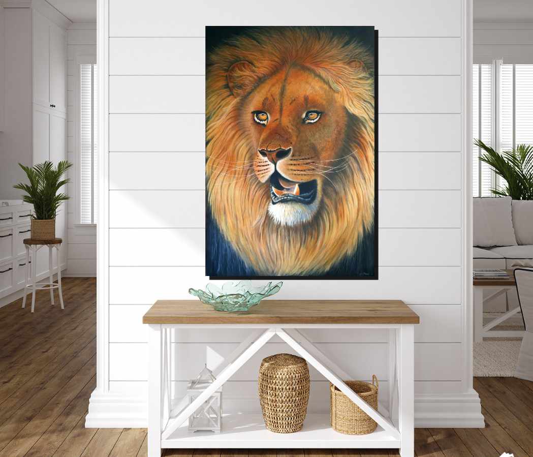 The King of Chobe - African Lion Limited Edition Canvas Prints