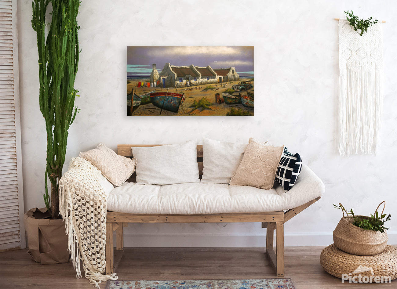 Sea Side Splendour - Fisherman's Cottage-  Limited Edition Canvas Print