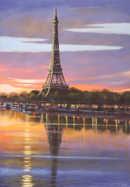 The Iconic Eiffel Tower - Limited Edition Canvas Prints by International Artist Joe Marais