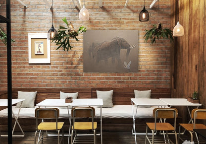 Another African Icon -  Limited Edition Canvas Print by International Wildlife Artist Joe Marais