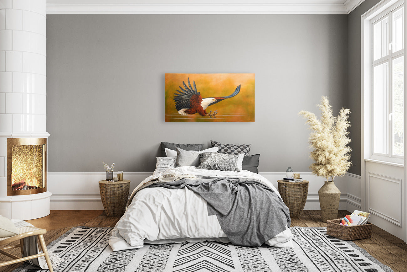 African Fish Eagle - Action Perfection -  Limited Edition Canvas Print