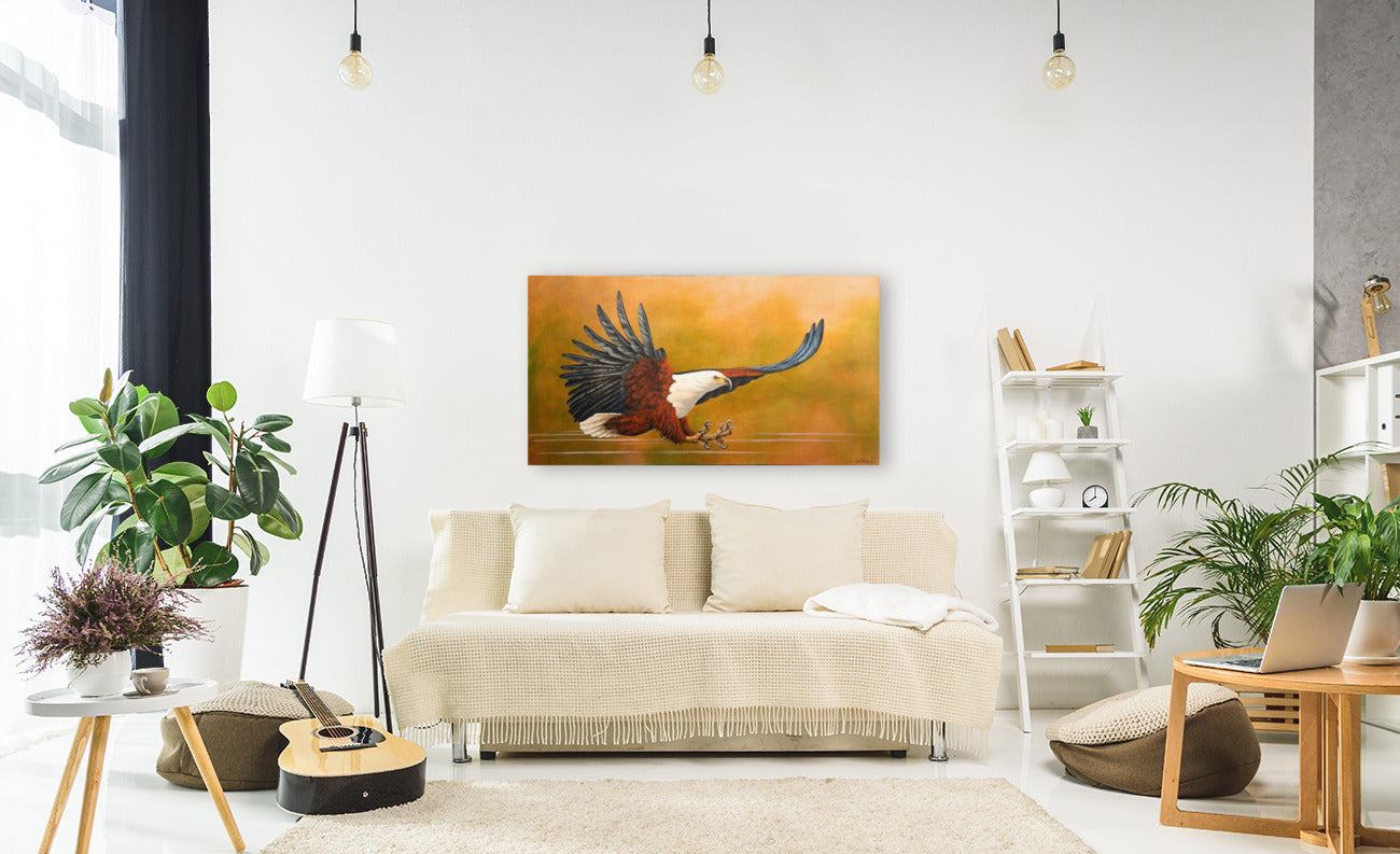 African Fish Eagle - Action Perfection -  Limited Edition Canvas Print