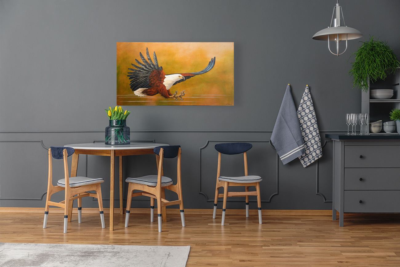 African Fish Eagle - Action Perfection -  Limited Edition Canvas Print