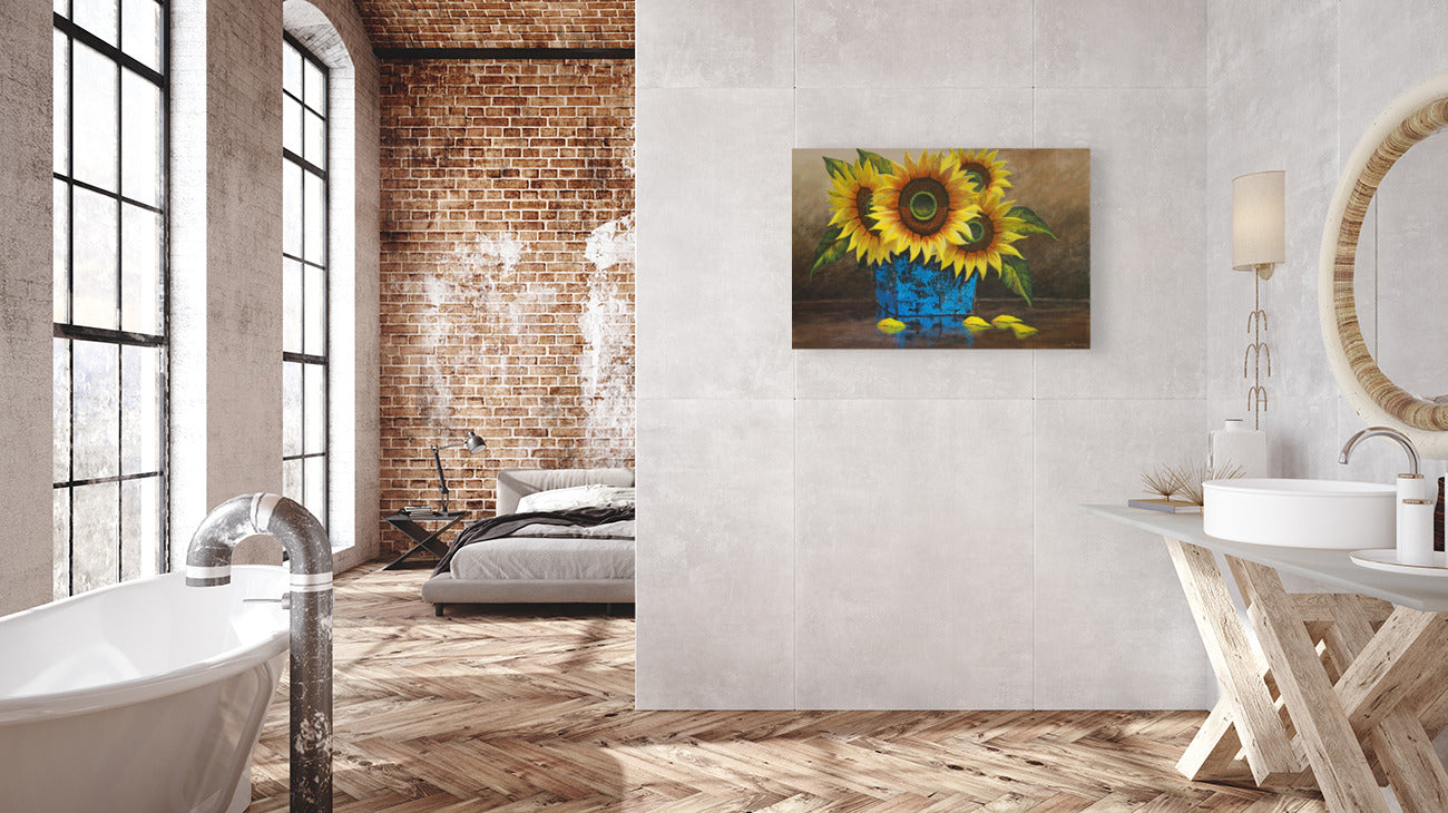 Sunflowers -  Limited Edition Canvas Print by Joe Marais