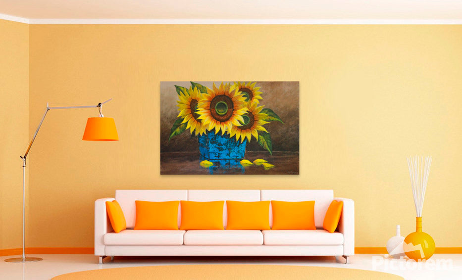 Sunflowers -  Limited Edition Canvas Print by Joe Marais