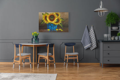 Sunflowers -  Limited Edition Canvas Print by Joe Marais