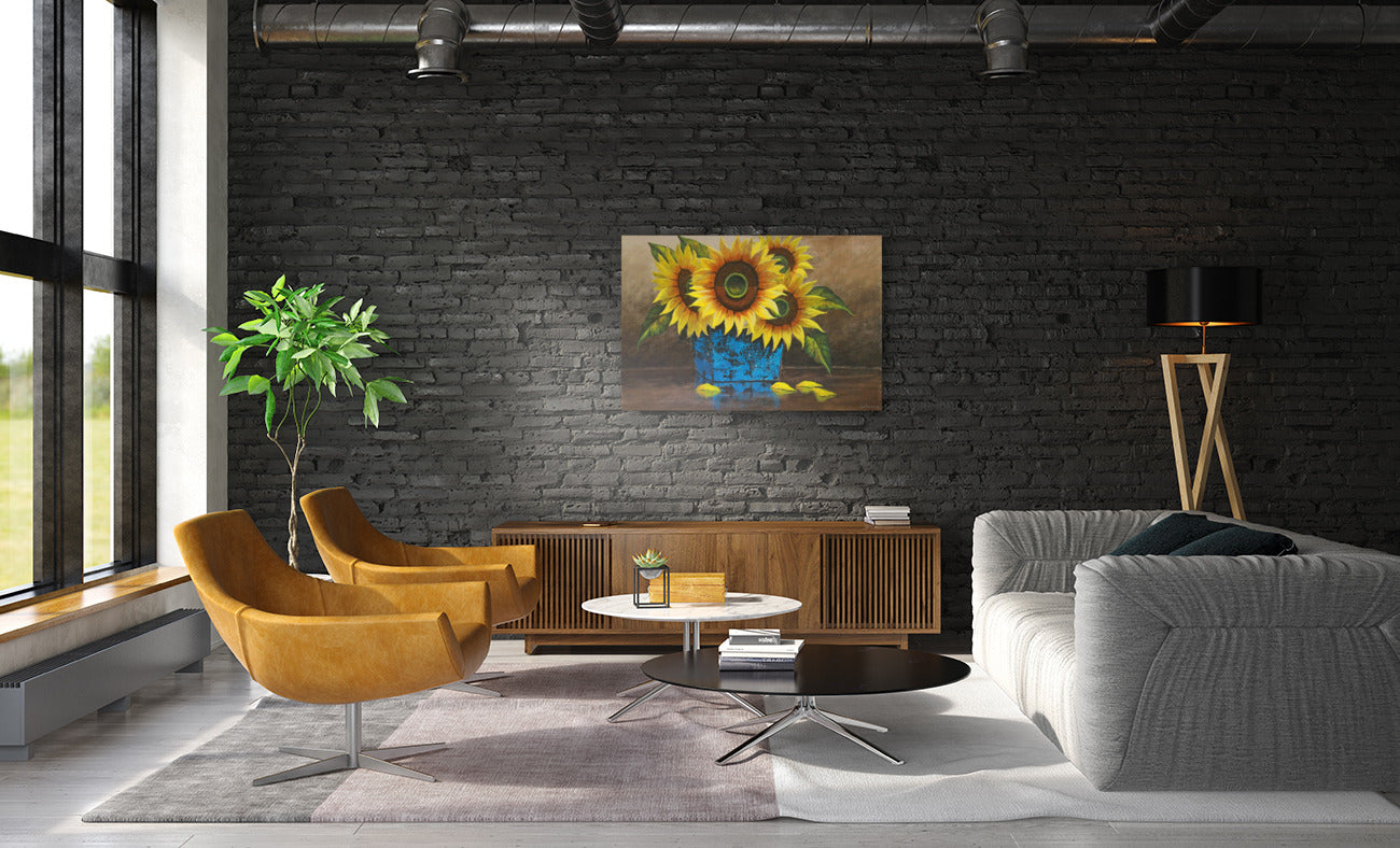 Sunflowers -  Limited Edition Canvas Print by Joe Marais