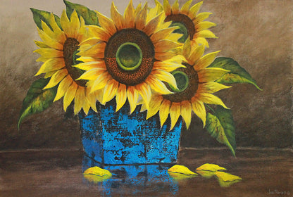 Sunflowers -  Limited Edition Canvas Print by Joe Marais