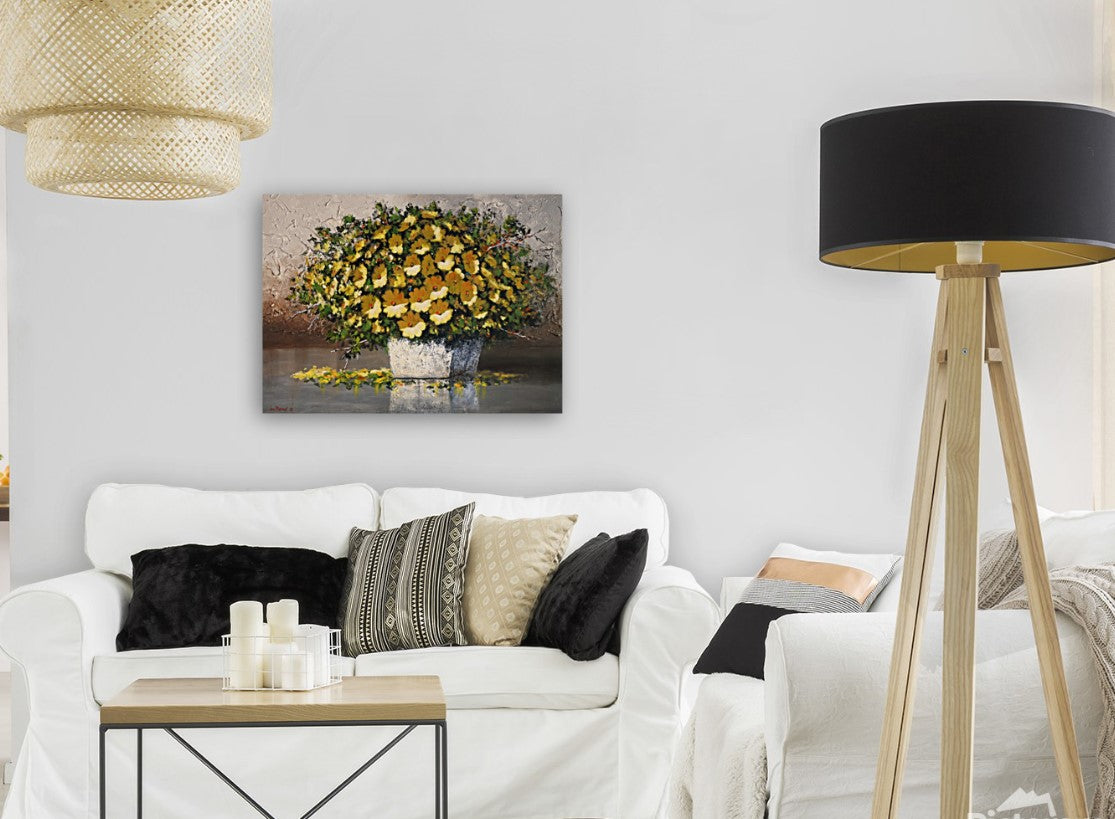 Golden Daisy Dance -  Limited Edition Canvas Print by Joe Marais