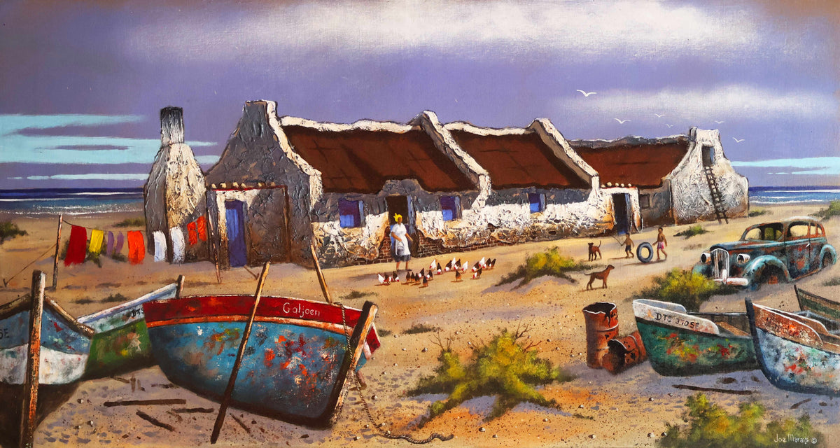 Less is More - Cape West Coast Tranquility by Joe Marais - vibrant coastal painting