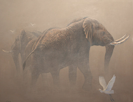 Another African Icon -  Limited Edition Canvas Print by International Wildlife Artist Joe Marais