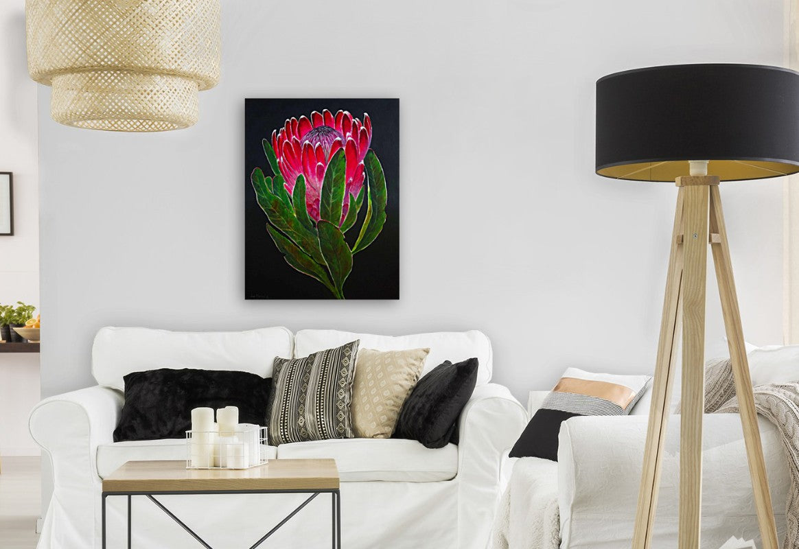 Protea - Timeless Crown of Flowers | Canvas Print