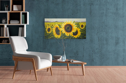 The Sunflower Fields -  Limited Edition Canvas Print by Joe Marais