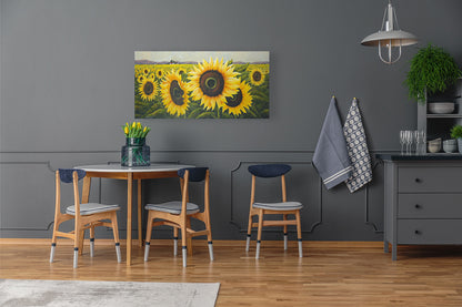 The Sunflower Fields -  Limited Edition Canvas Print by Joe Marais