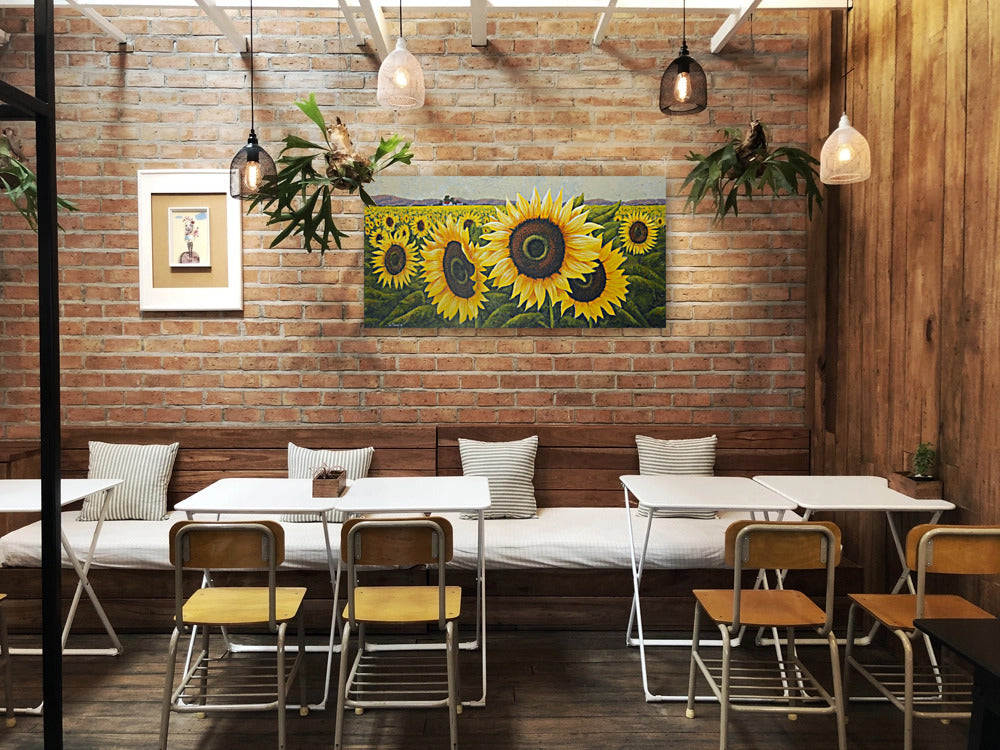 The Sunflower Fields -  Limited Edition Canvas Print by Joe Marais
