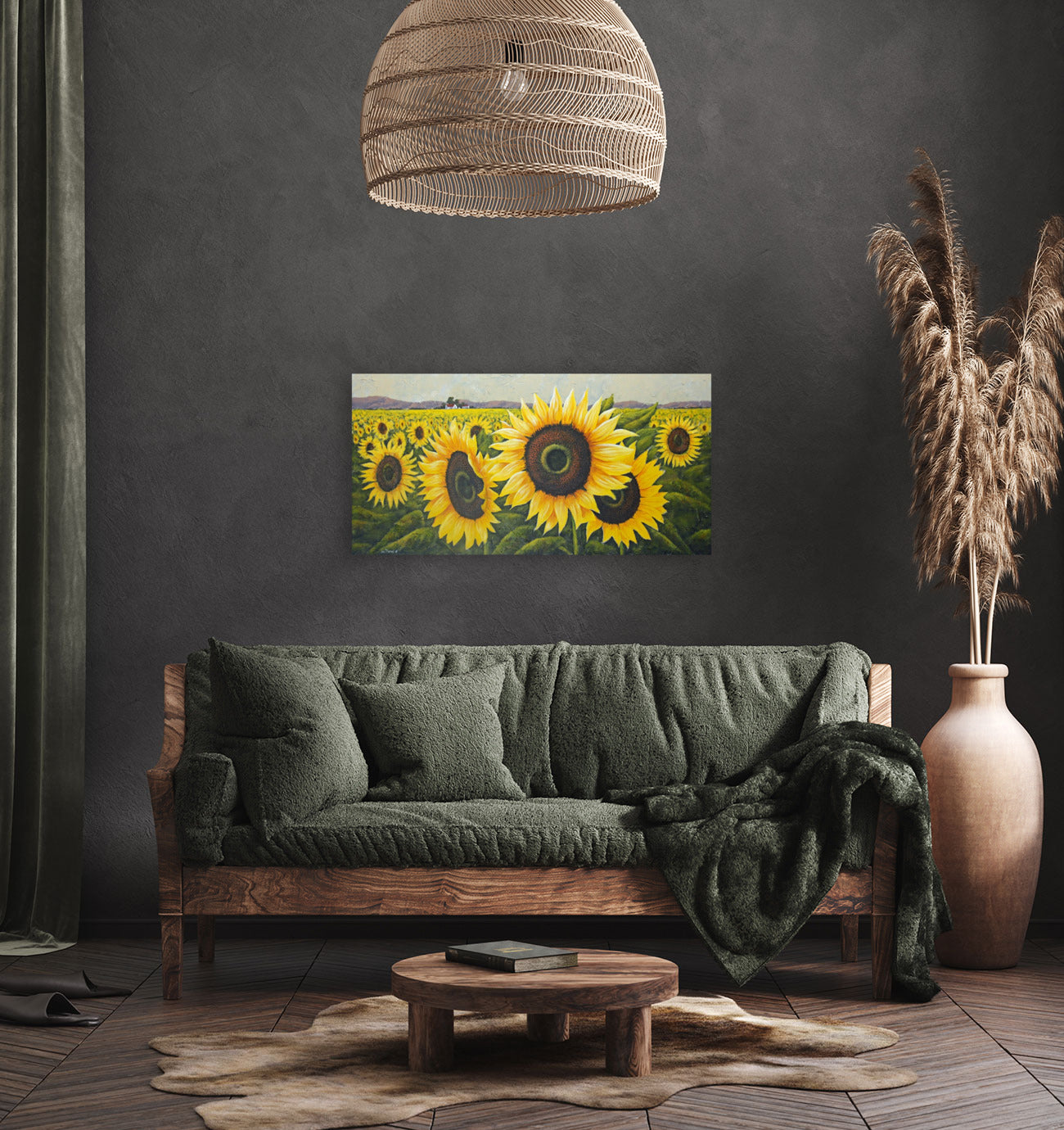 The Sunflower Fields -  Limited Edition Canvas Print by Joe Marais
