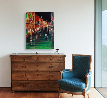 Tremendous Venice at Night -  Limited Edition Canvas Print by Joe Marais