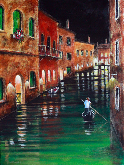 Tremendous Venice at Night -  Limited Edition Canvas Print by Joe Marais