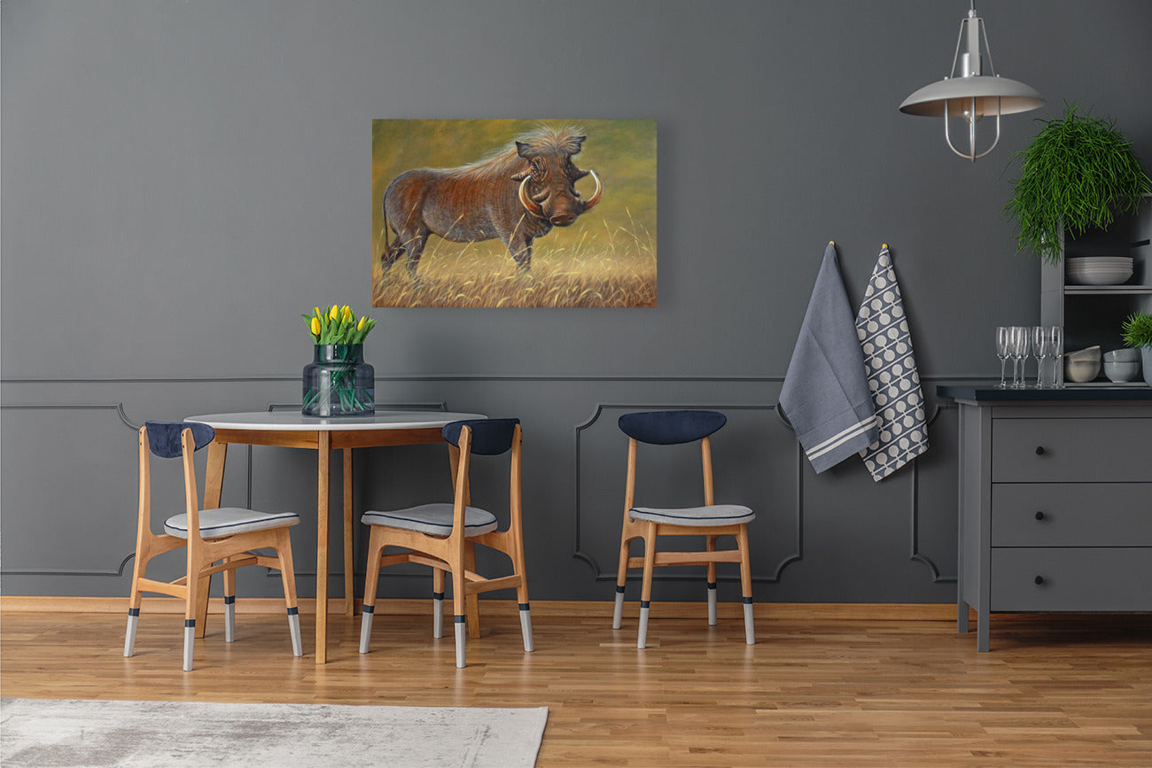 Mr Warthog -  Limited Edition Canvas Print by Joe Marais