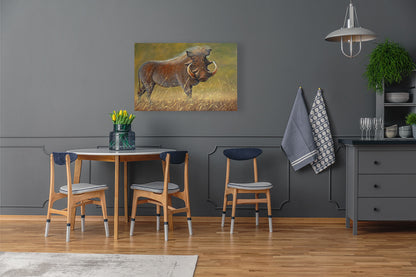 Mr Warthog -  Limited Edition Canvas Print by Joe Marais