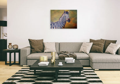 Zebra Zone -  Limited Edition Canvas Print by International Wildlife Artist Joe Marais