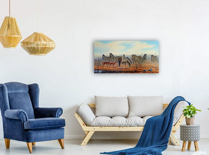 African Waterhole  -  Limited Edition Canvas Print